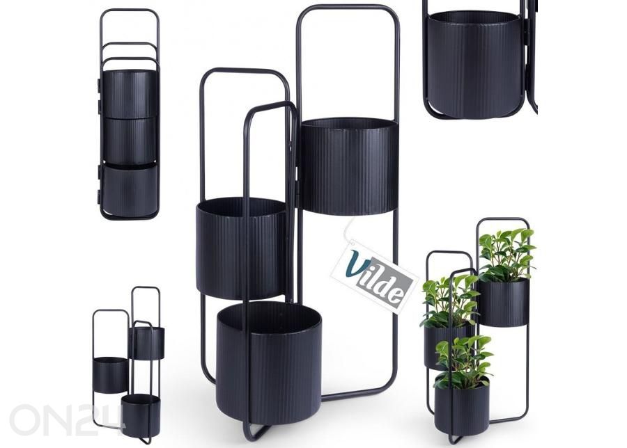 Lillepostament, must suurendatud