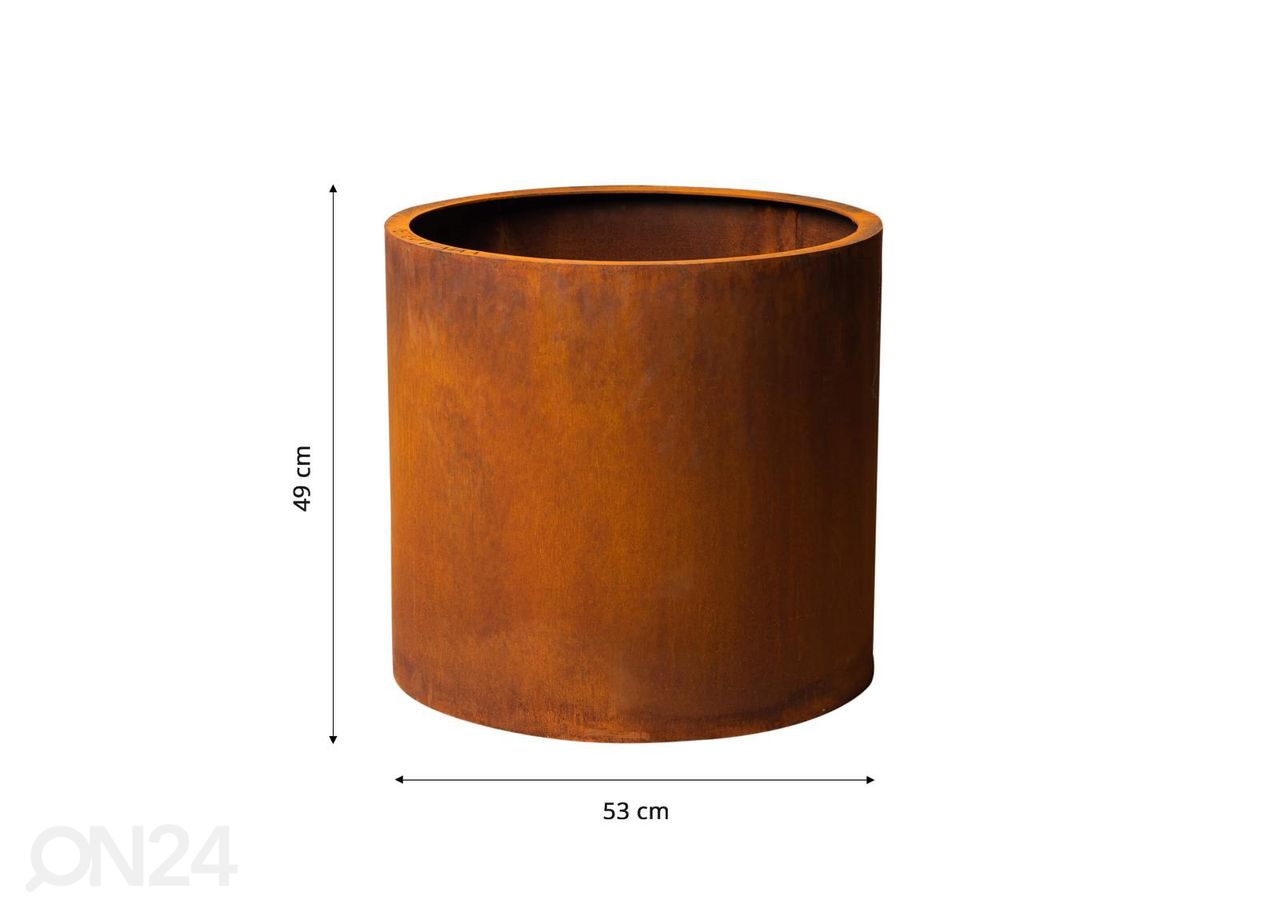Lillepott Corten terasest-Myy suurendatud