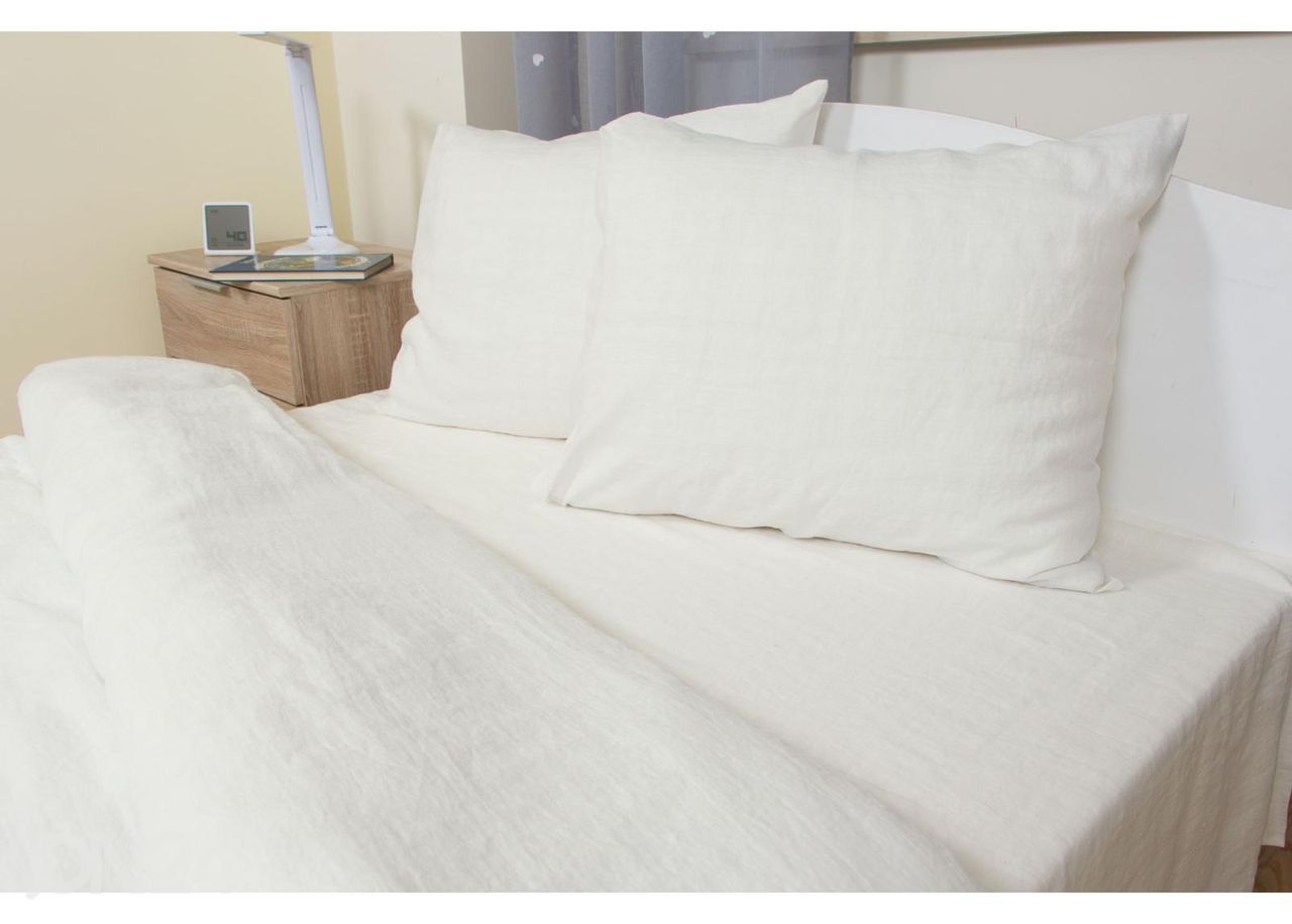 Linane tekikott valge 180x210 cm suurendatud