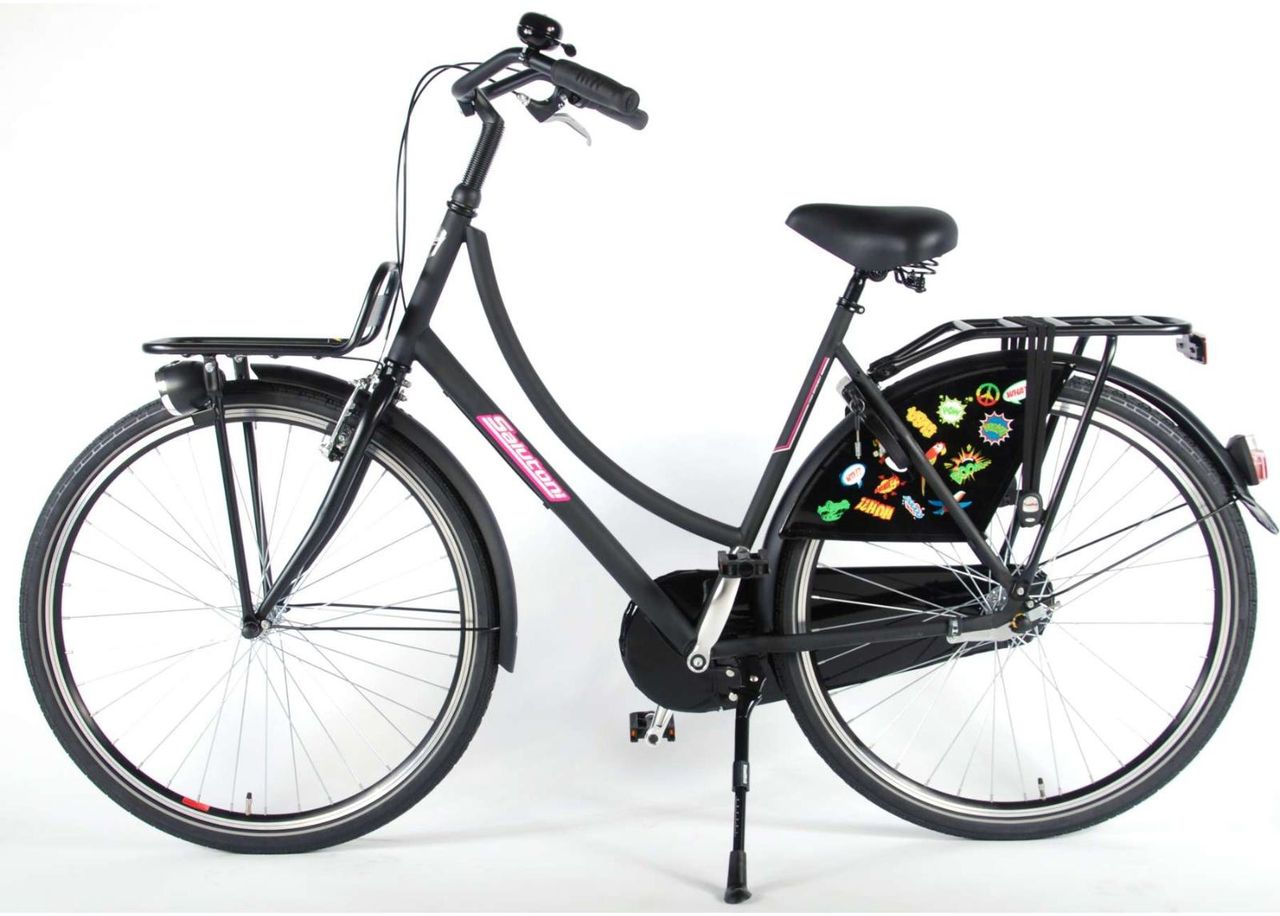 Linnajalgratas naistele SALUTONI Badges 28 tolli 56 cm Shimano Nexus 3 käiku suurendatud