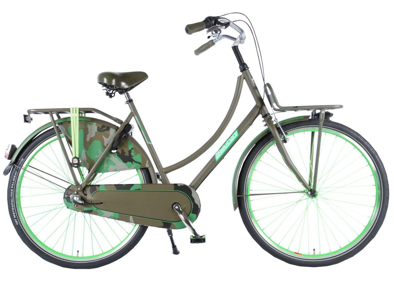Linnajalgratas naistele SALUTONI Camouflage 28 tolli 56 cm Shimano Nexus 3 käiku suurendatud