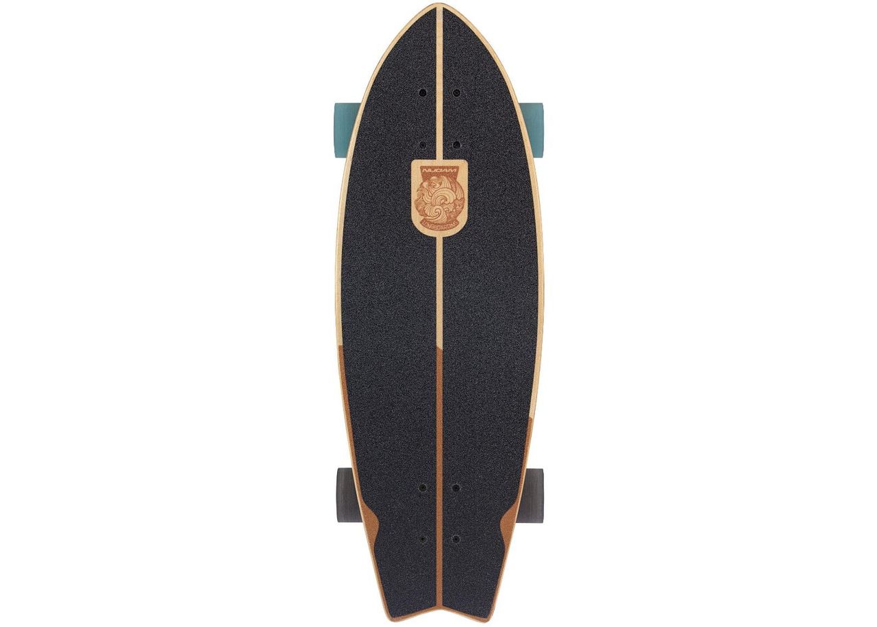 Longboard Fishtail Stag Skull Nijdam suurendatud