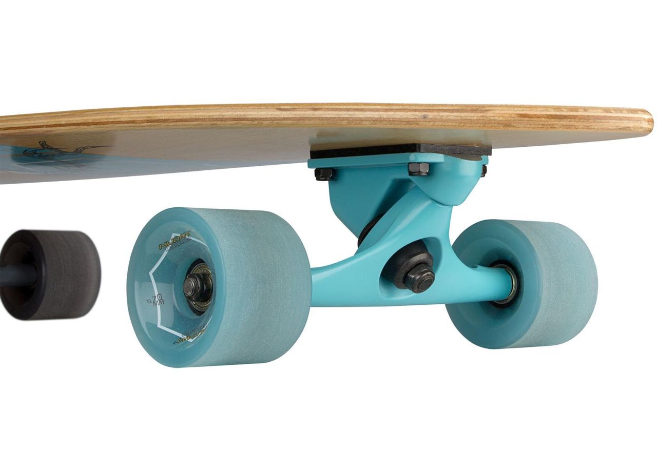 Longboard Fishtail Stag Skull Nijdam suurendatud