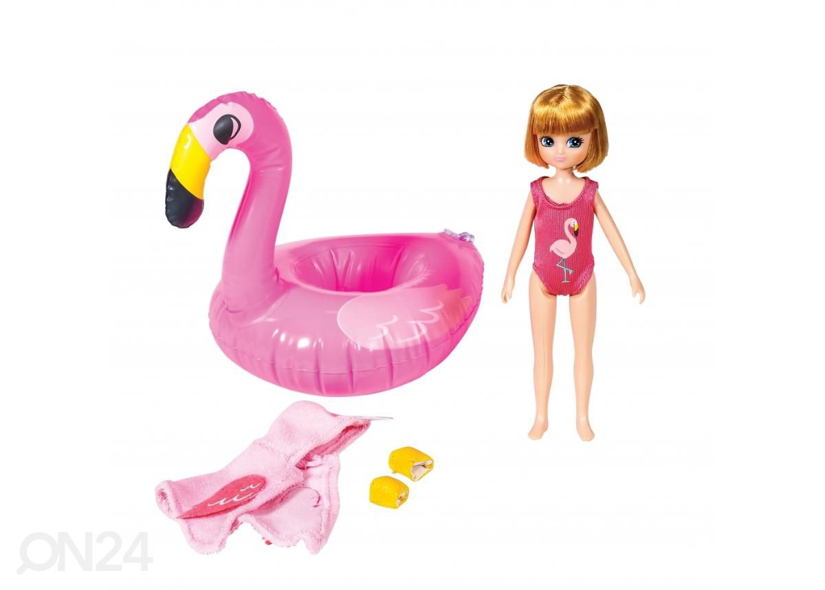 Lottie nukk Swimming with Flamingo suurendatud