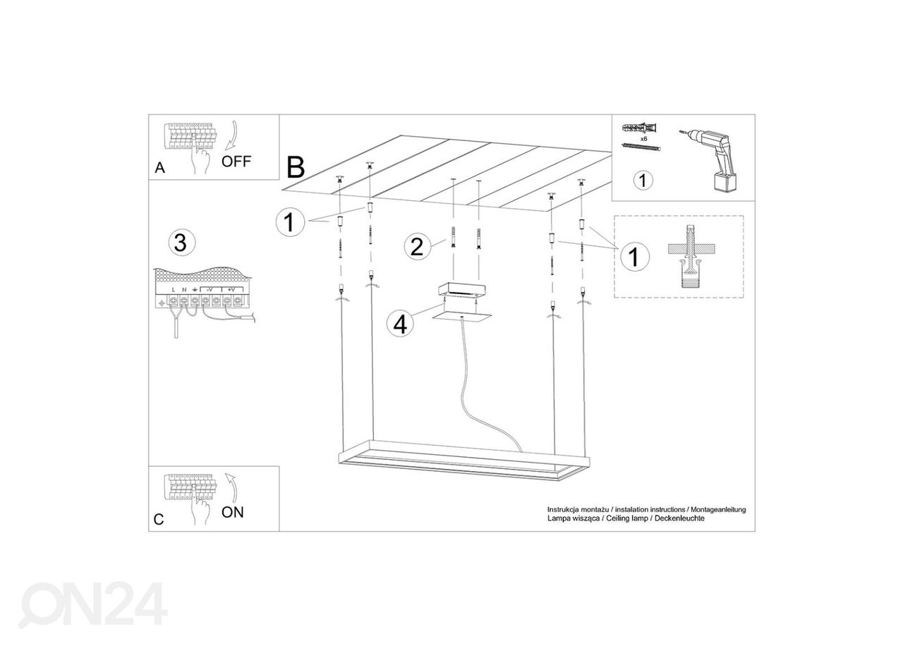 Lühter Tuula M 4000K suurendatud