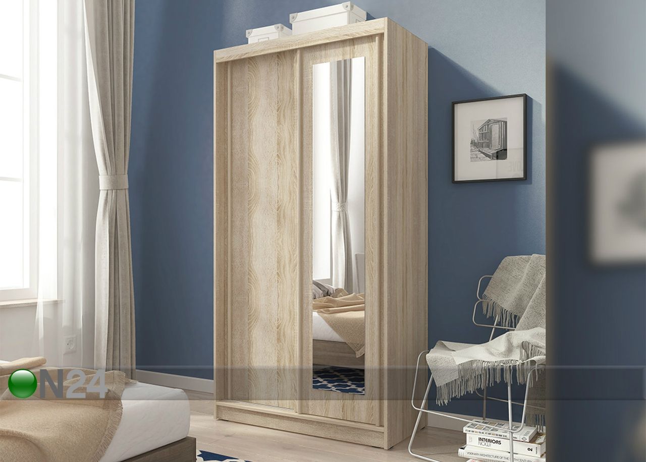 Lükandustega riidekapp 100 cm suurendatud