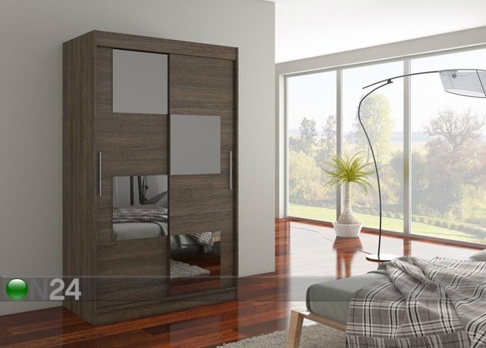 Lükandustega riidekapp 120 cm suurendatud