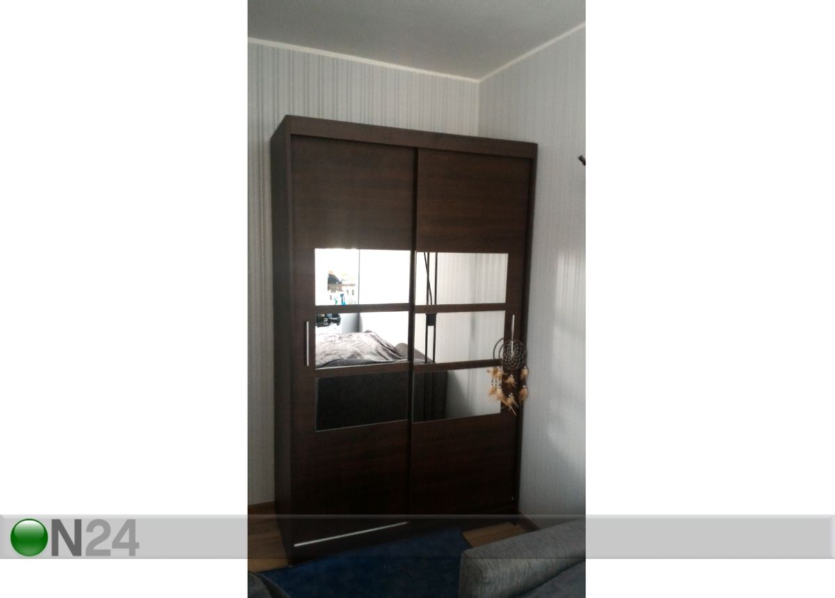 Lükandustega riidekapp 120 cm suurendatud