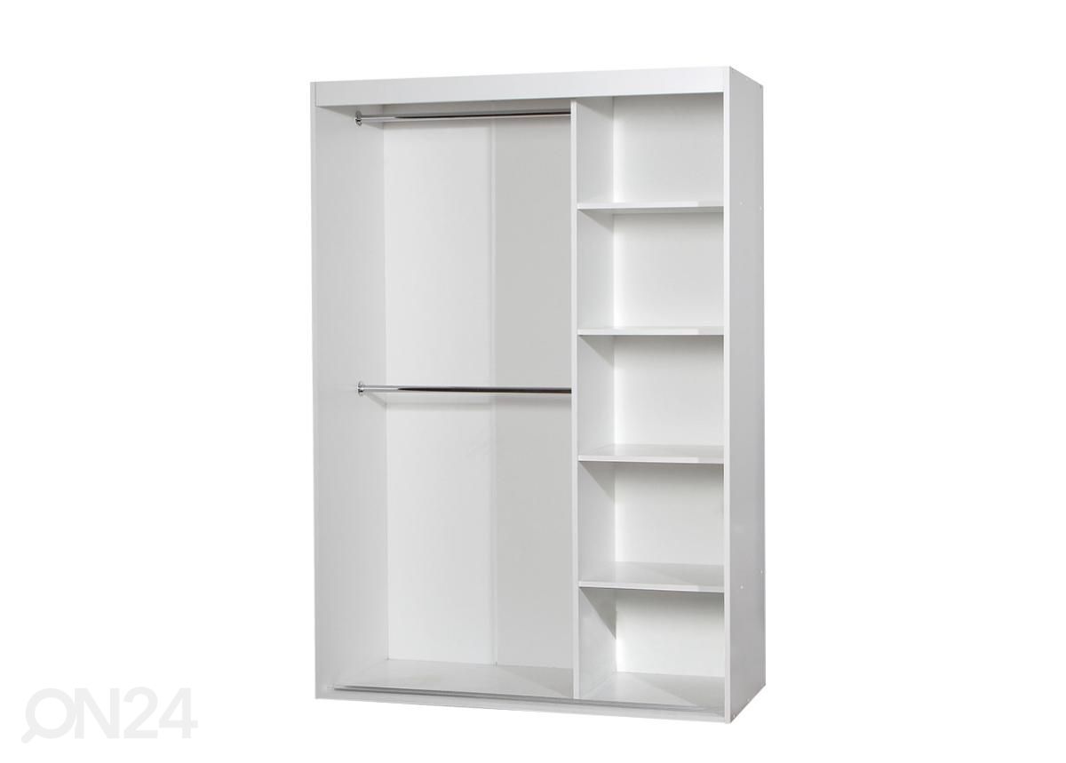 Lükandustega riidekapp 120 cm suurendatud