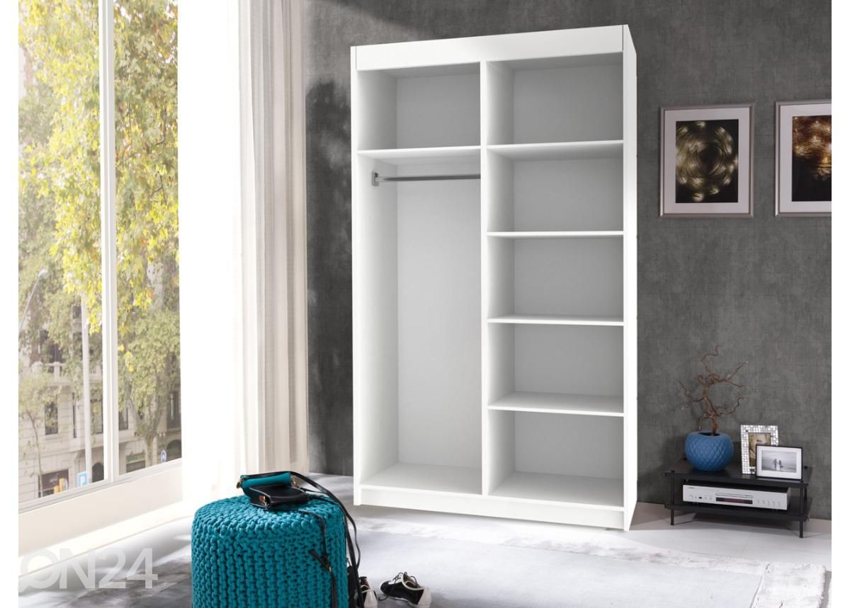 Lükandustega riidekapp 120 cm suurendatud