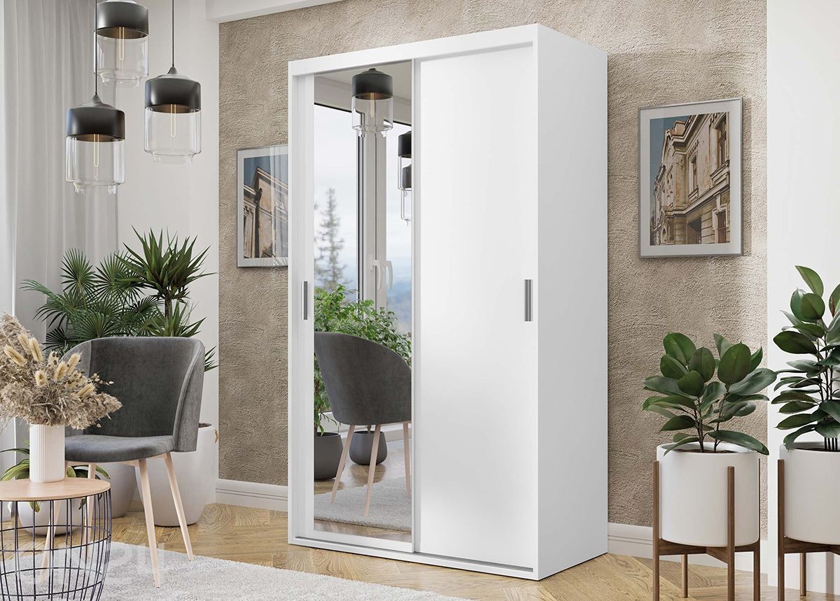 Lükandustega riidekapp 120 cm suurendatud