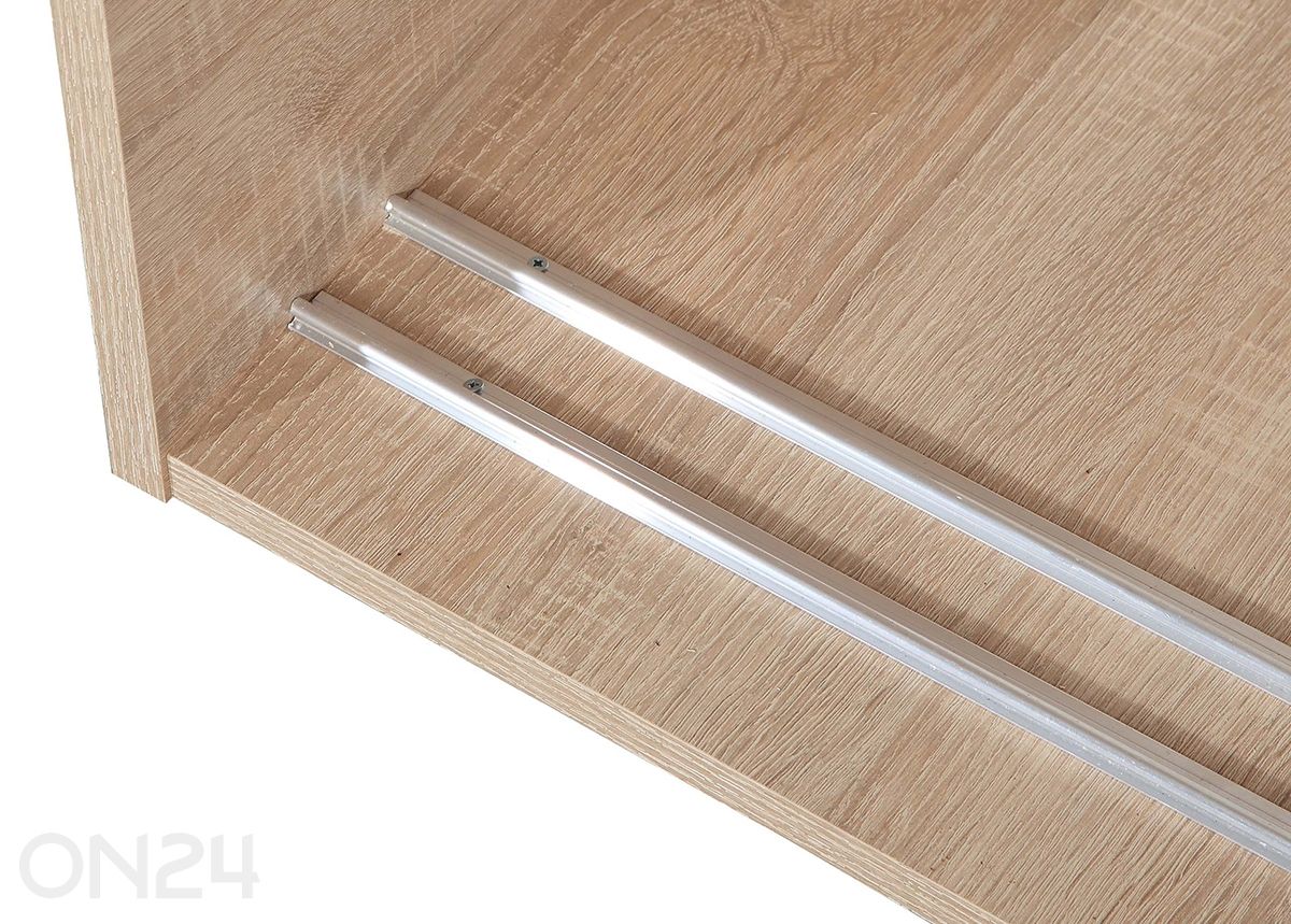 Lükandustega riidekapp 120 cm suurendatud