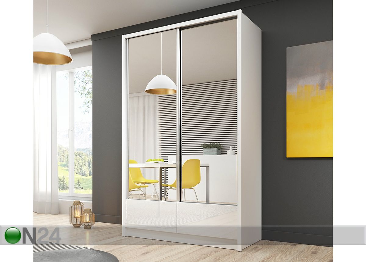 Lükandustega riidekapp 130 cm suurendatud