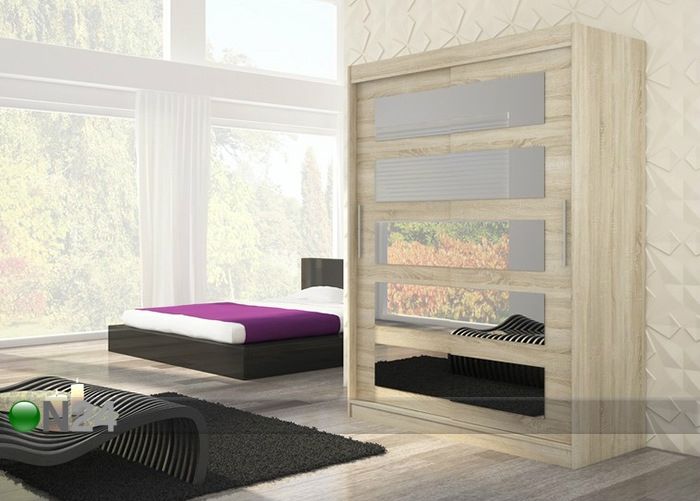 Lükandustega riidekapp 150 cm suurendatud