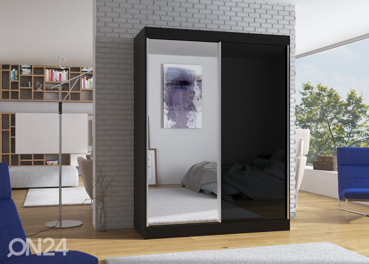 Lükandustega riidekapp 150 cm suurendatud
