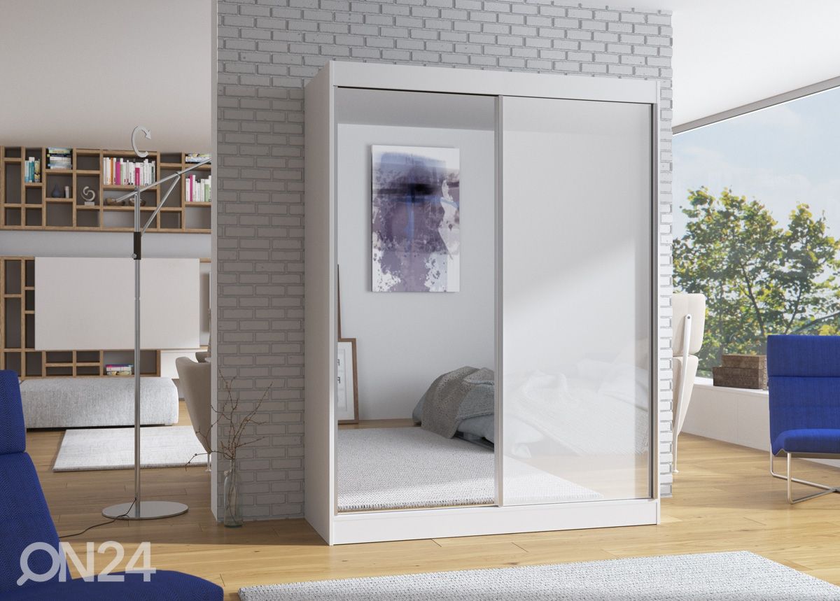 Lükandustega riidekapp 150 cm suurendatud
