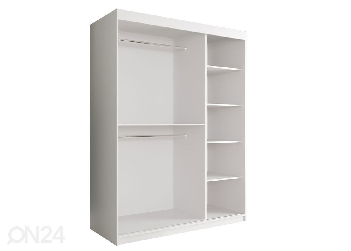 Lükandustega riidekapp 150 cm suurendatud