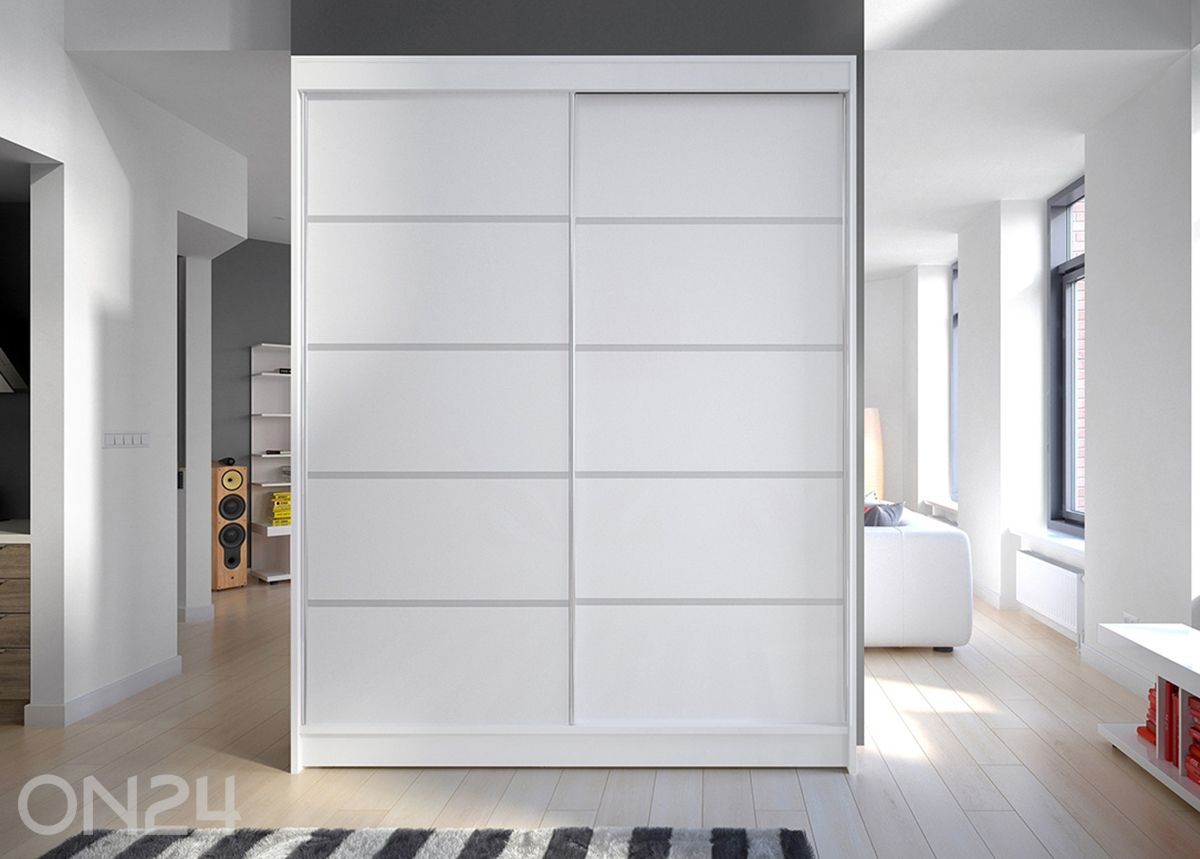 Lükandustega riidekapp 150 cm suurendatud