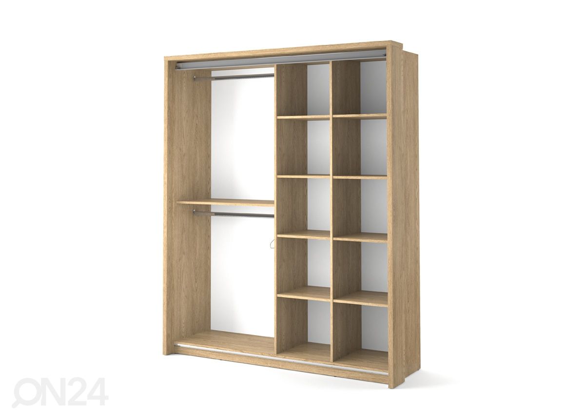 Lükandustega riidekapp 180 cm suurendatud