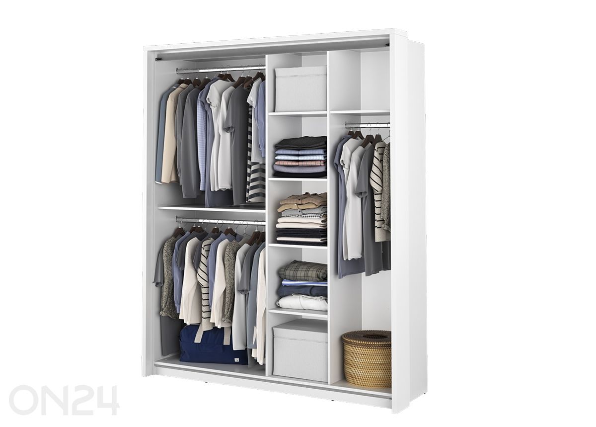 Lükandustega riidekapp 180 cm suurendatud