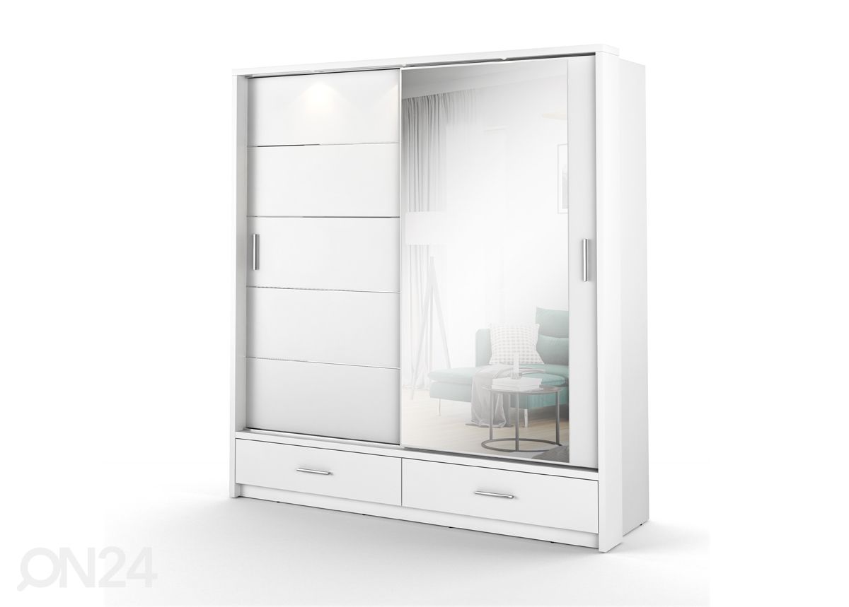 Lükandustega riidekapp 200 cm suurendatud