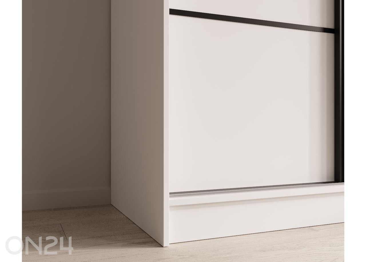 Lükandustega riidekapp 200 cm suurendatud