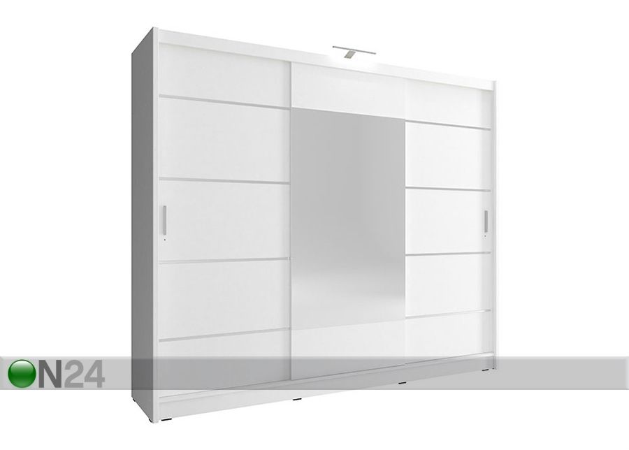Lükandustega riidekapp 250 cm suurendatud