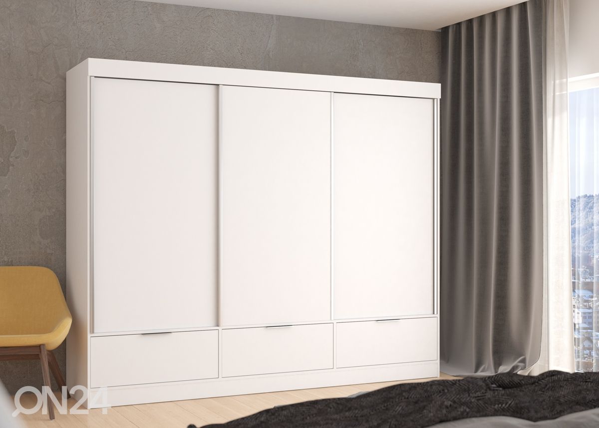 Lükandustega riidekapp 268 cm suurendatud