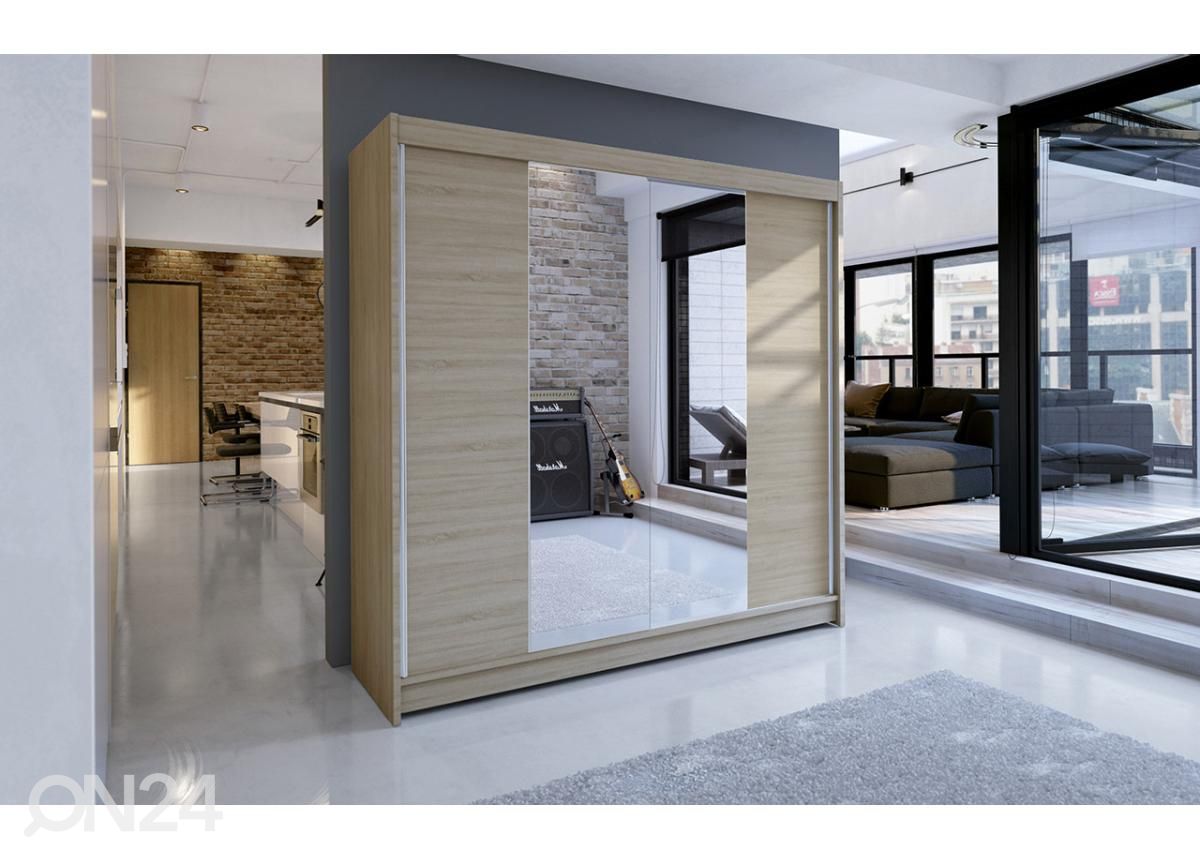 Lükandustega riidekapp suurendatud