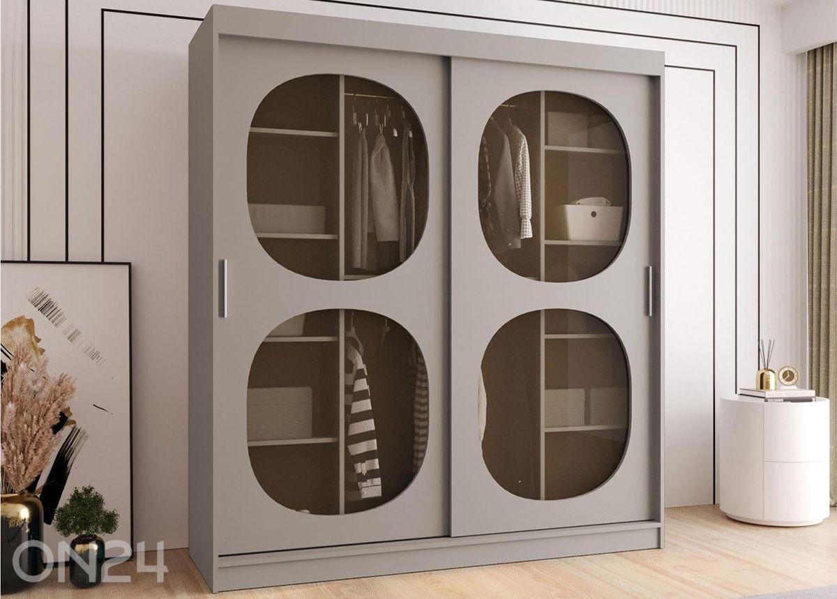 Lükandustega riidekapp Bahrajn 180 cm suurendatud