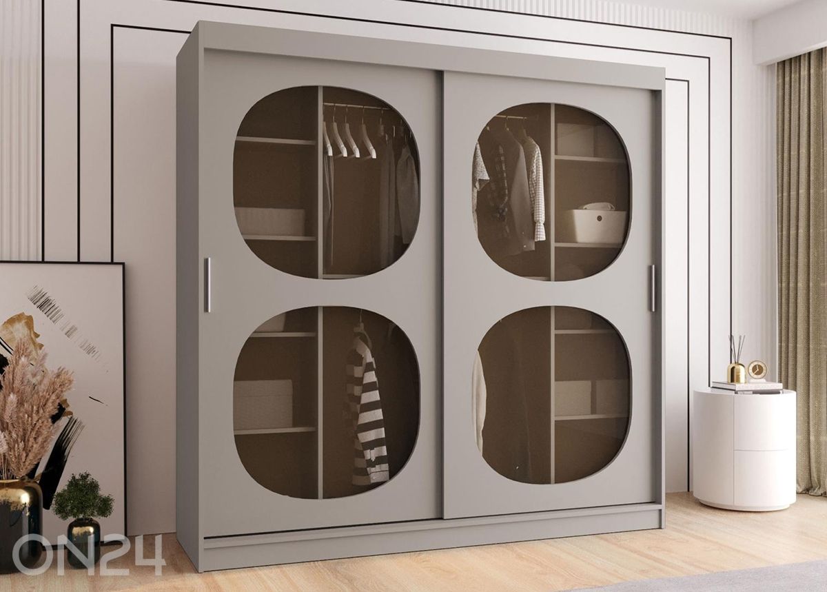 Lükandustega riidekapp Bahrajn 200 cm suurendatud