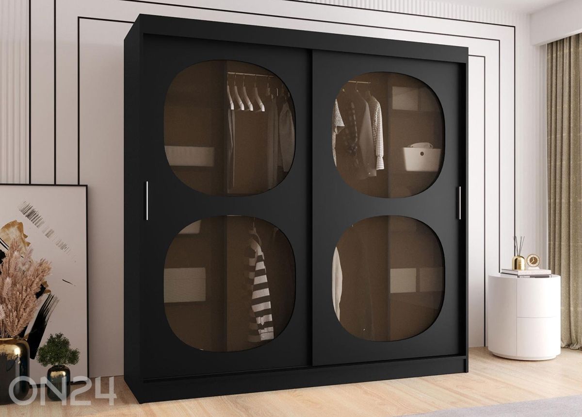 Lükandustega riidekapp Bahrajn 200 cm suurendatud