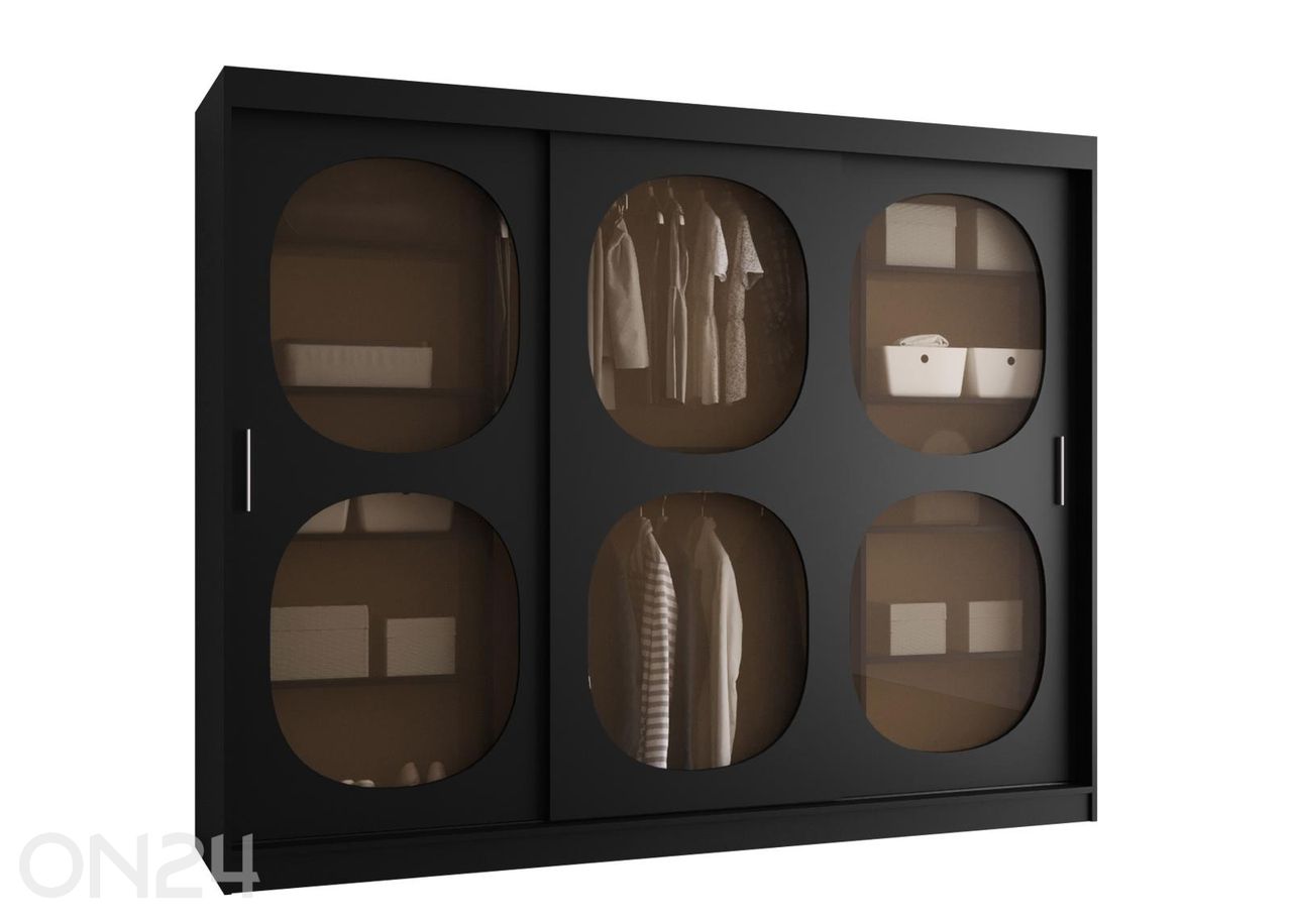 Lükandustega riidekapp Bahrajn 250 cm suurendatud