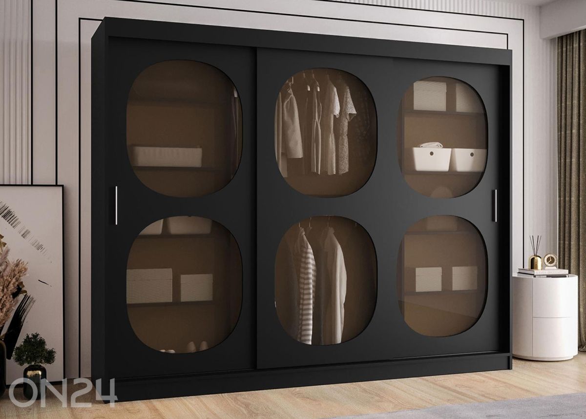 Lükandustega riidekapp Bahrajn 250 cm suurendatud