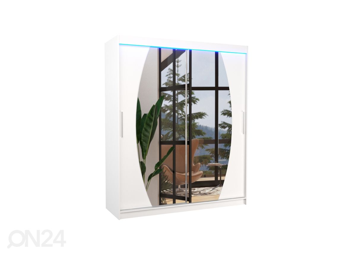 Lükandustega riidekapp Ballwin I 180 cm + LED suurendatud