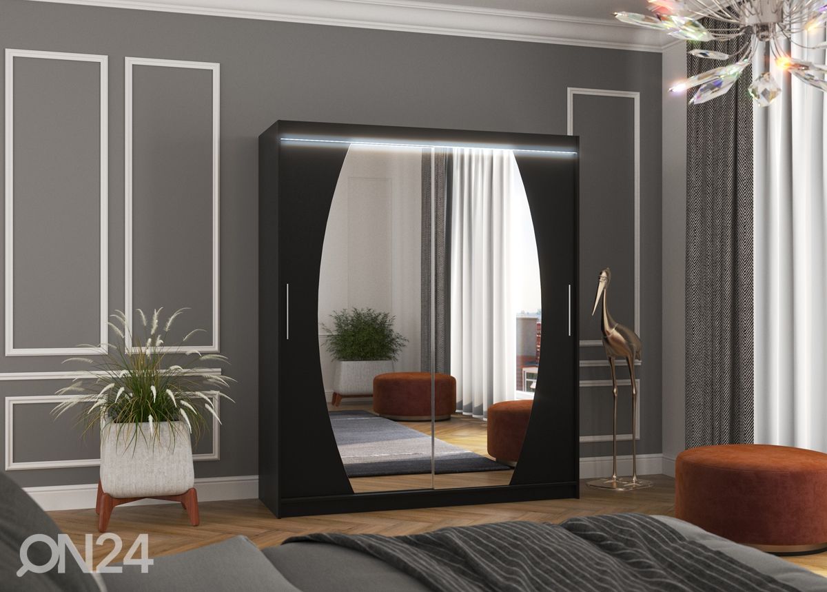 Lükandustega riidekapp Ballwin I 180 cm + LED suurendatud