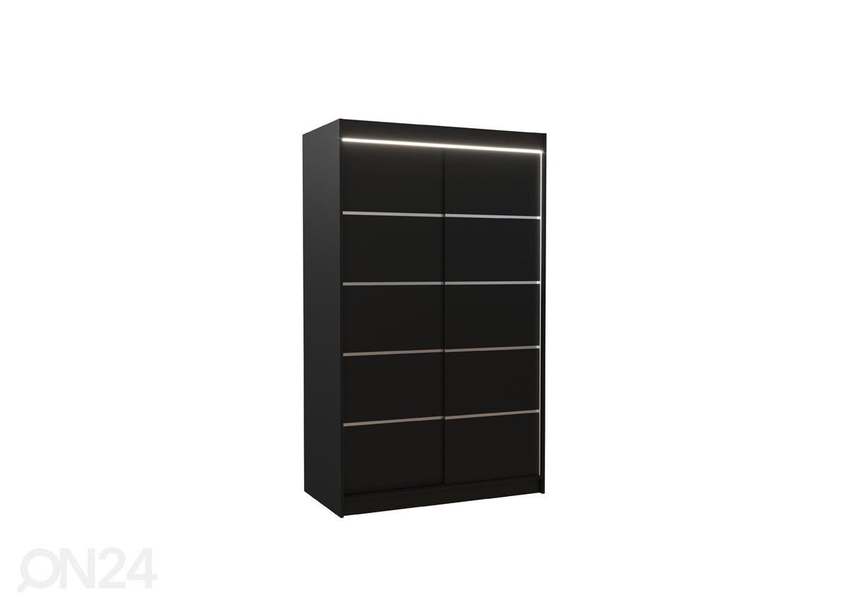 Lükandustega riidekapp Barba I 120 cm + LED suurendatud