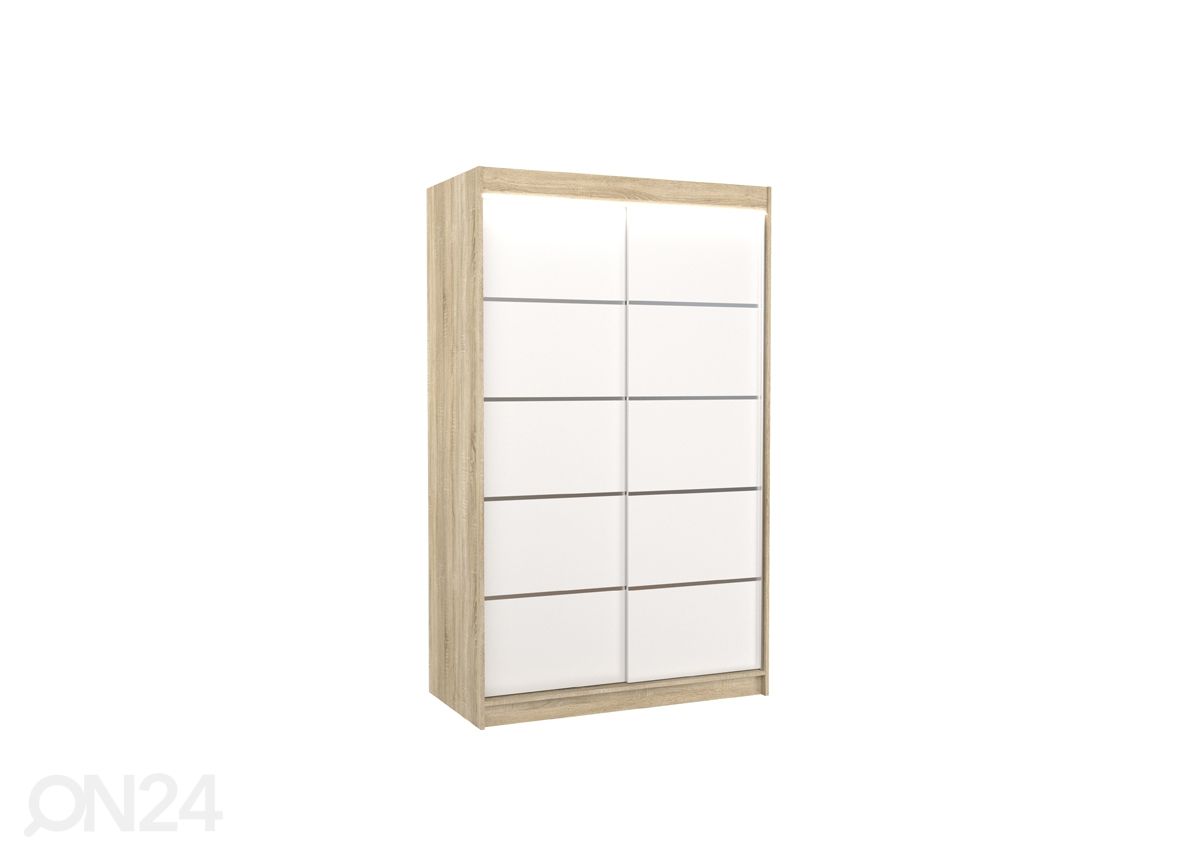 Lükandustega riidekapp Barba I 120 cm + LED suurendatud