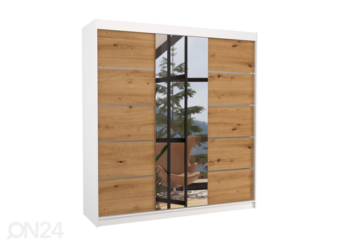 Lükandustega riidekapp Barba II 200 cm suurendatud