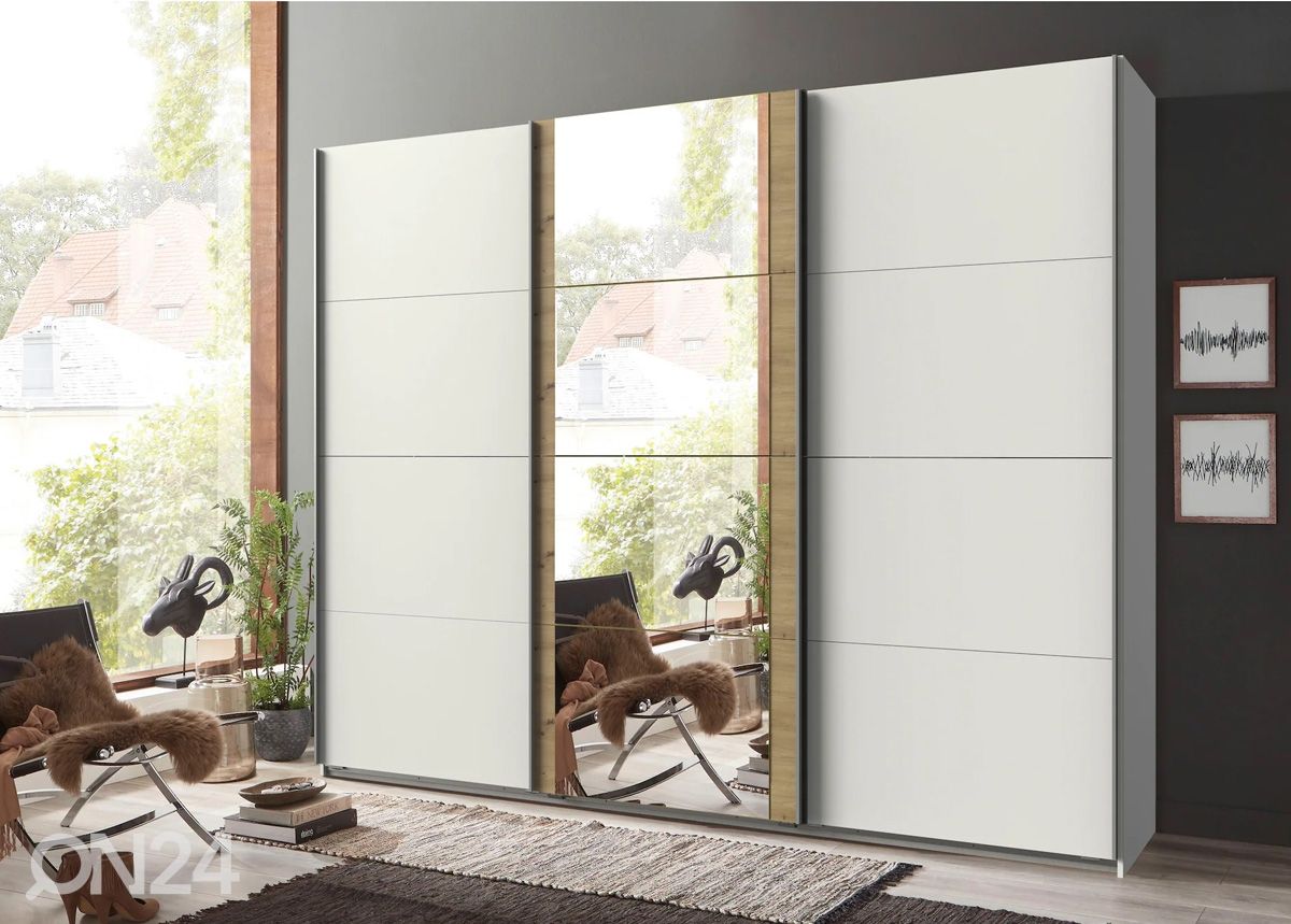 Lükandustega riidekapp Bern 225 cm suurendatud