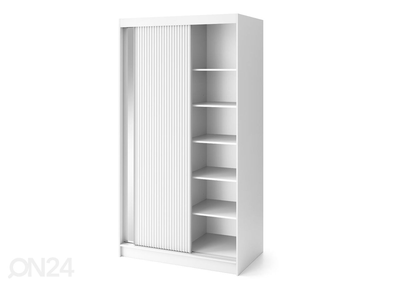 Lükandustega riidekapp Biancco 120 cm suurendatud