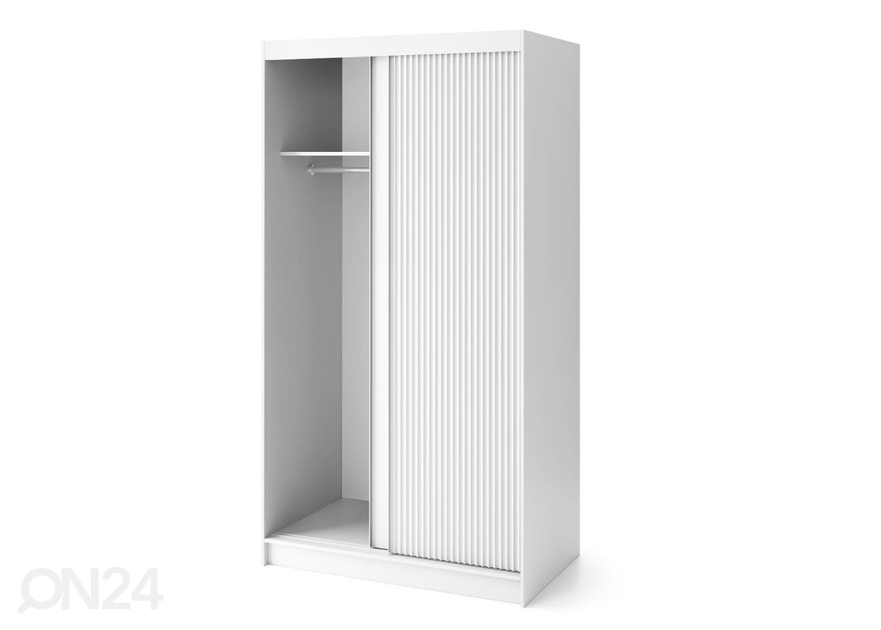 Lükandustega riidekapp Biancco 120 cm suurendatud