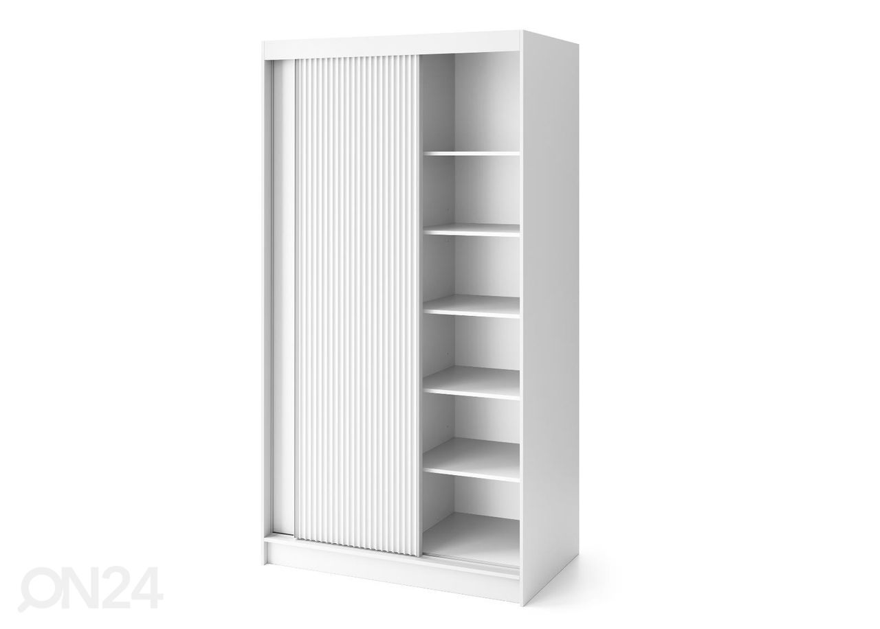 Lükandustega riidekapp Biancco 120 cm suurendatud