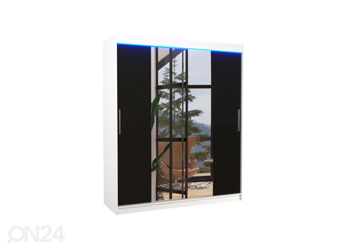 Lükandustega riidekapp Dalia I 180 cm + LED suurendatud
