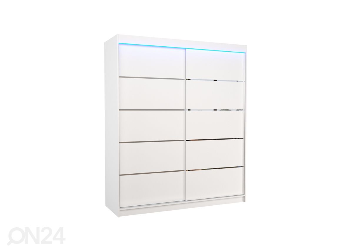 Lükandustega riidekapp Davi I 180 cm + LED suurendatud