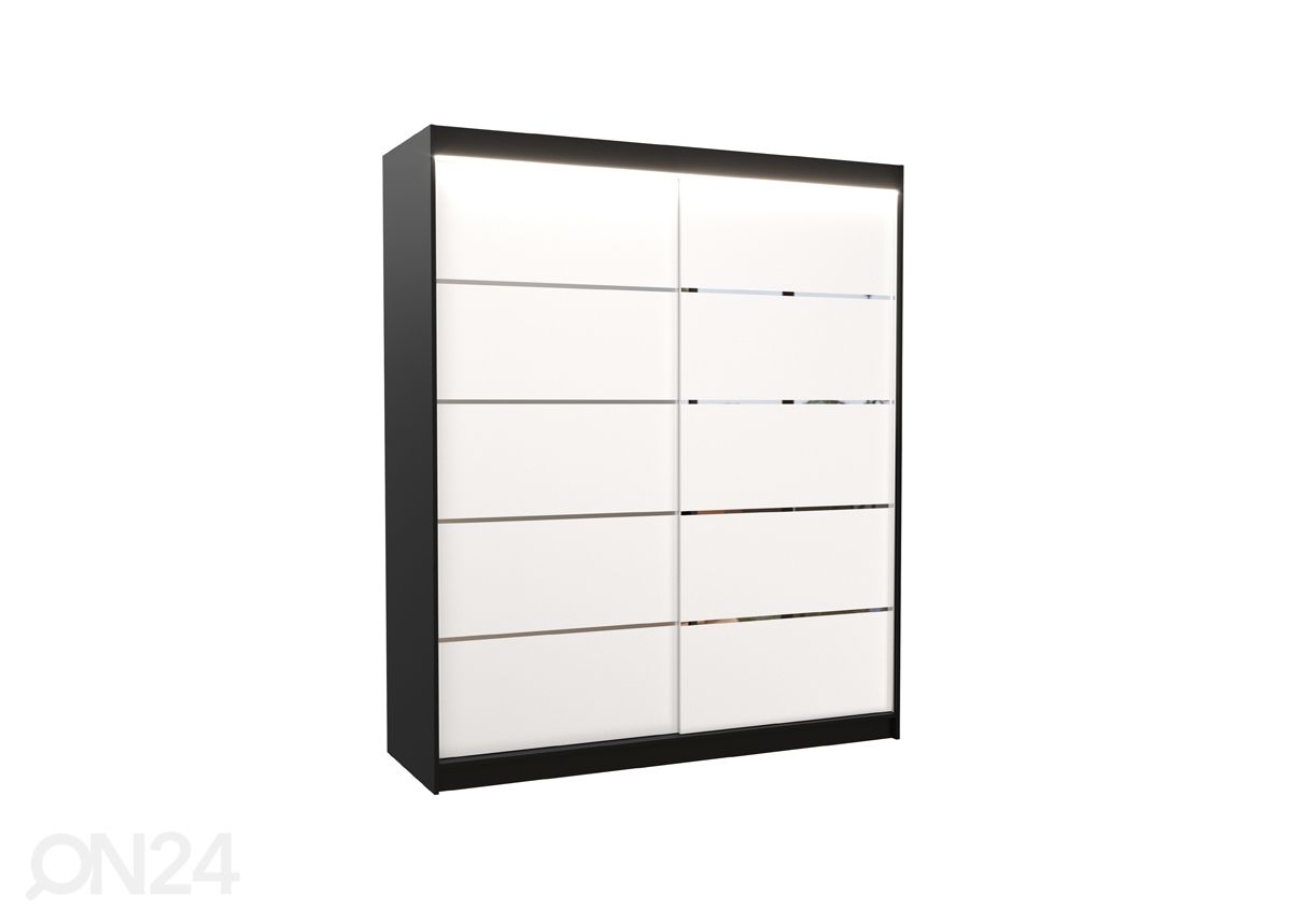 Lükandustega riidekapp Davi I 180 cm + LED suurendatud
