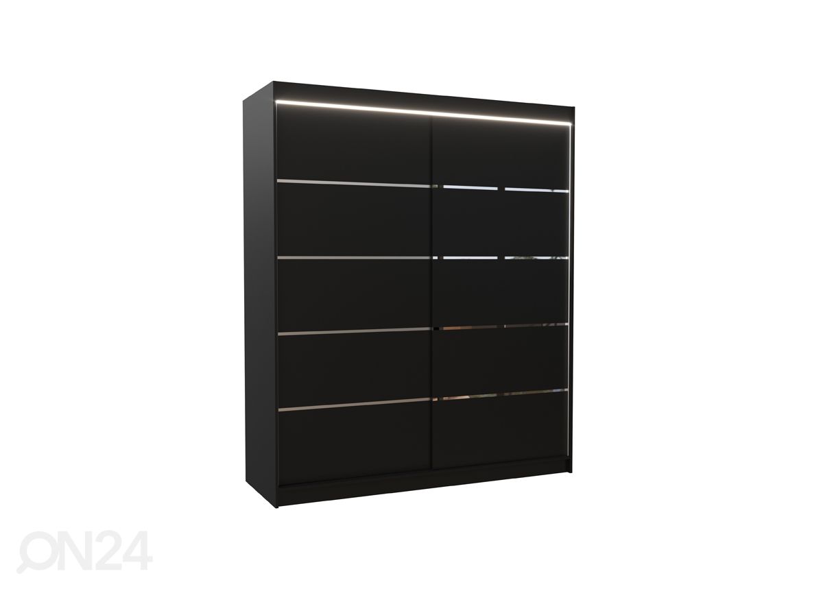 Lükandustega riidekapp Davi I 180 cm + LED suurendatud