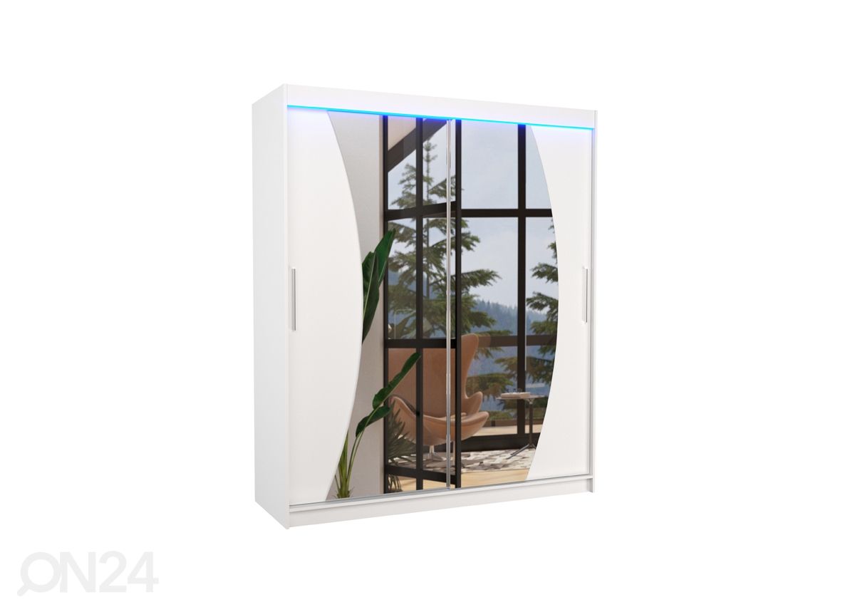 Lükandustega riidekapp Dixon I 180 cm + LED suurendatud
