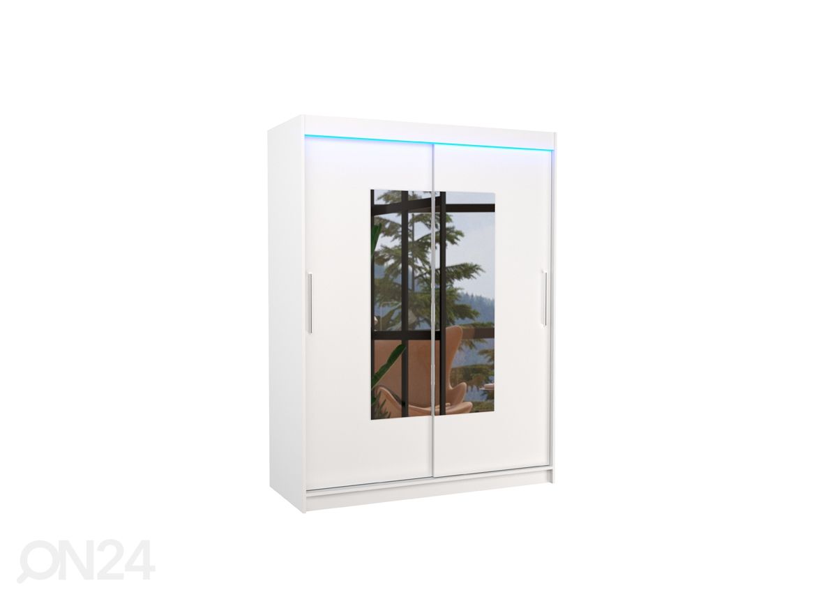 Lükandustega riidekapp Dover I 150 cm + LED suurendatud