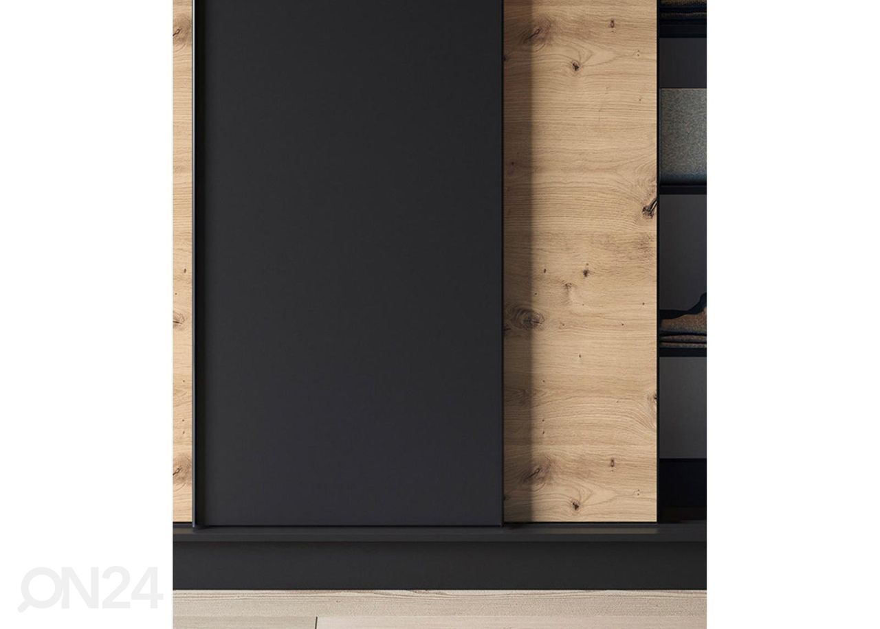 Lükandustega riidekapp Esville 180 cm suurendatud